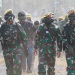 Dankodiklatad Tinjau Latihan Menembak Senjata Berat Terintegrasi Artileri Pertahanan Udara TNI AD