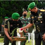 HUT Hari Juang TNI AD ke-76, Pangdam Ziarah ke TMP
