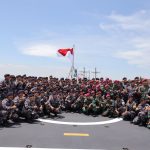TNI AL Sambut Kedatangan Satgas Latma Rimpac dan Latma Joint Minex Pandu Tahun 2022